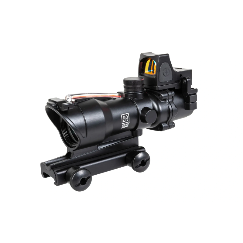 Specna Arms Type ACOG 4X32 Fibre Optique Rouge + RMR Reflex