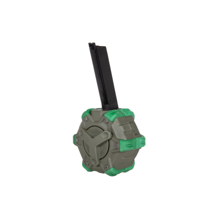 WE Chargeur Drum 1911 Gaz 350BBs OD/Vert