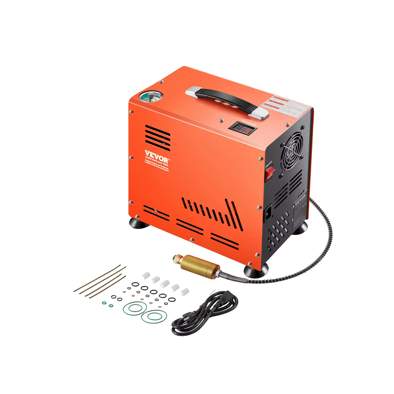 ACM Vevor Compresseur Double Cylindre 300 bars 4500PSI/30Mpa 1800W 220V