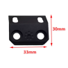 ACM Montage Métal incliné Lampe M300&M600 Noir M-Lok