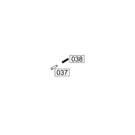 WE Piéce d origine Pin & Spring SMG-8 GBBR Part-037-038 (Reconditionné)