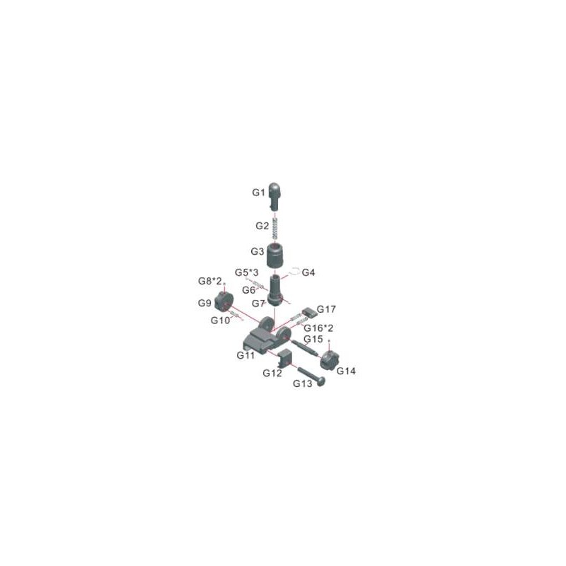 Star Ares Scar-L Mire Arriere Métal Part:G11 Bk (Reconditionné)