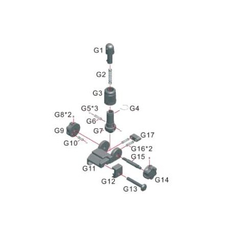 Star Ares Scar-L Mire Arriere Métal Part:G11 Bk (Reconditionné)