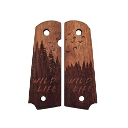 Swiss Arms Plaquette / Grip 1911 Bois Wild Life