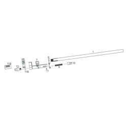 Cyma M14 Socom Set Outer Barrel & Sight Black (Reconditionné)