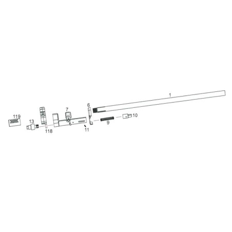 Cyma M14 Socom Set Outer Barrel & Sight Black (Reconditionné)