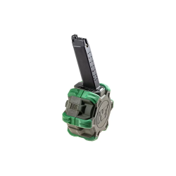 WE Chargeur Drum Glock Gaz 350BBs OD/Vert