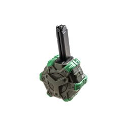 WE Chargeur Drum Glock Gaz 350BBs OD/Vert