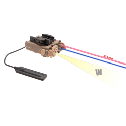 WADSN DBAL-A2 Illumator / laser module Blue + IR Dark Earth