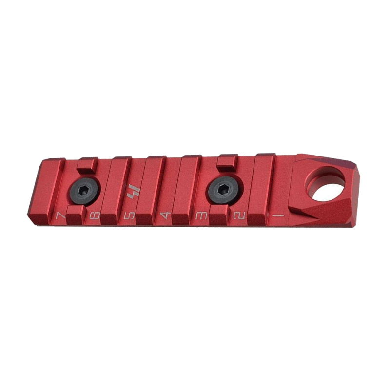 ACM Rail Rouge QD Keymod / M-Lok 7 Slot Métal