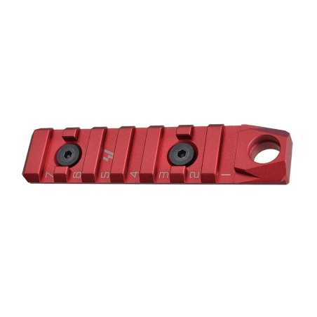 ACM Rail Rouge QD Keymod / M-Lok 7 Slot Métal
