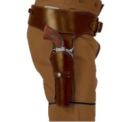 ACM Ceinture & Holster Revolver Retro PU Marron Type:CowBoy / Cosplay