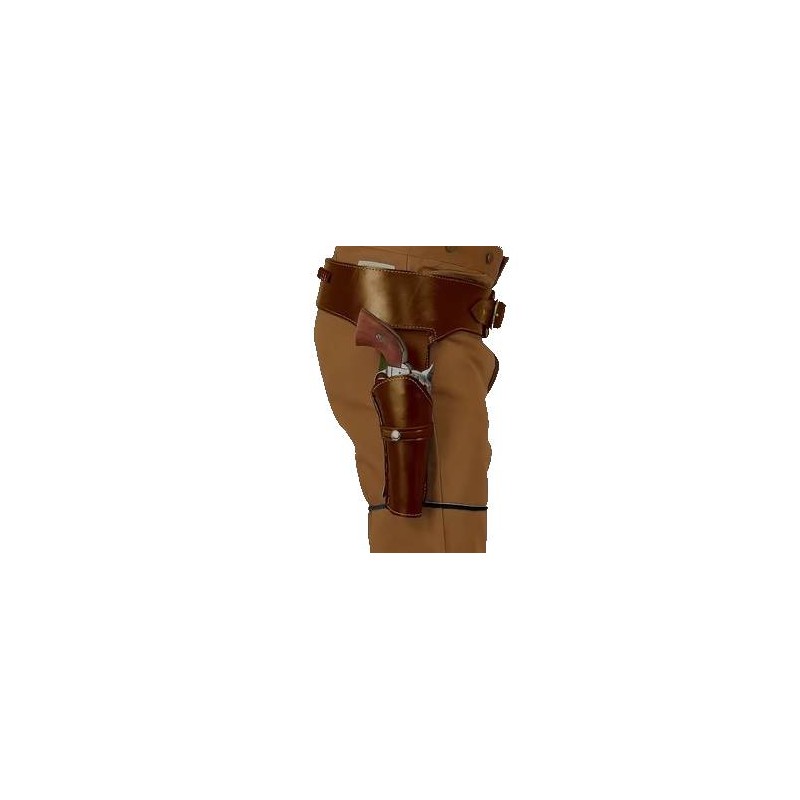 ACM Ceinture & Holster Revolver Retro PU Marron Type:CowBoy / Cosplay