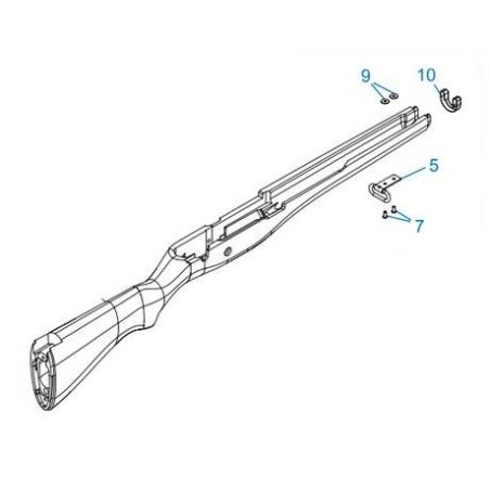 G&G Crosse Vide Imitation Bois Origine ABS GR14 AEG (Reconditionné)