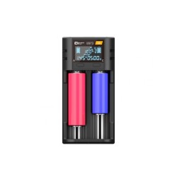 BlueMax Battery Charger D2 LCD Intelligent (2 Slots)