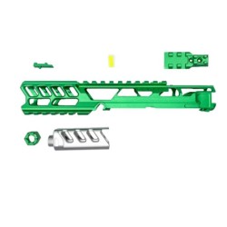 CTM.TAC AAP-01 FUKU-2 SHARK Cutout CNC Upper Set (Long) Green/Silver