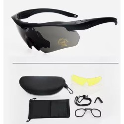 ACM Lunettes Pack CS Black Tactical Interchangeable