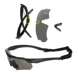 ACM Lunettes Pack CS Black Tactical Interchangeable