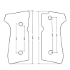 ACM Grip / Plaquettes M9 Bois Type:B GBB