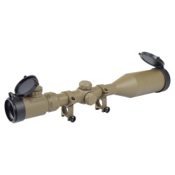 Snow Wolf Lunette 3-9X50mm E Tan Rét:Rouge