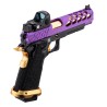 Lancer Tactical Hi-Capa 5.1 Stryk + RMR GBB Gaz Purple/Gold 28BBs 1J