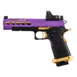 Lancer Tactical Hi-Capa 5.1 Stryk + RMR GBB Gaz Purple/Gold 28BBs 1J