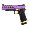 Lancer Tactical Hi-Capa 5.1 Stryk + RMR GBB Gaz Purple/Gold 28BBs 1J
