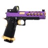 Lancer Tactical Hi-Capa 5.1 Stryk + RMR GBB Gaz Purple/Gold 28BBs 1J
