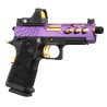 Lancer Tactical Hi-Capa 4.3 Stryk + RMR GBB Gaz Purple/Gold 28BBs 1J