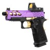 Lancer Tactical Hi-Capa 4.3 Stryk + RMR GBB Gaz Purple/Gold 28BBs 1J