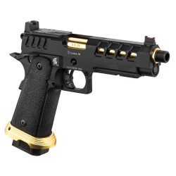 Lancer Tactical Hi-Capa 5.1 Heracles GBB Gaz Black/Gold RMR 28BBs 1J