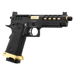 Lancer Tactical Hi-Capa 5.1 Heracles GBB Gaz Black/Gold RMR 28BBs 1J