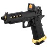 Lancer Tactical Hi-Capa 5.1 Heracles GBB Gaz Black/Gold RMR 28BBs 1J
