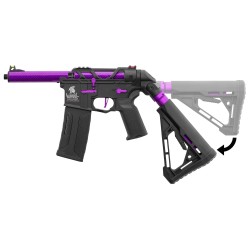 Lancer Tactical Speedsoft AIRTAC M4 Zion Gen.3 Polymère Black/Purple 130BBs 1J