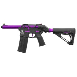 Lancer Tactical Speedsoft AIRTAC M4 Zion Gen.3 Polymère Black/Purple 130BBs 1J