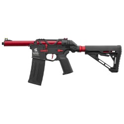 Lancer Tactical Speedsoft AIRTAC M4 Zion Gen.3 Polymère Black/Red 130BBs 1J