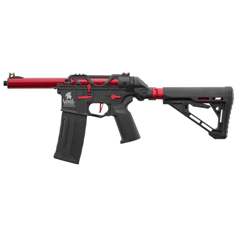 Lancer Tactical Speedsoft AIRTAC M4 Zion Gen.3 Polymère Black/Red 130BBs 1J