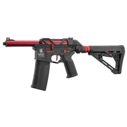 Lancer Tactical Speedsoft AIRTAC M4 Zion Gen.3 Polymère Black/Red 130BBs 1J