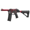 Lancer Tactical Speedsoft AIRTAC M4 Zion Gen.3 Polymère Black/Red 130BBs 1J