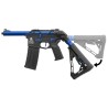 Lancer Tactical Speedsoft AIRTAC M4 Zion Gen.3 Polymère Black/Blue 130BBs 1J