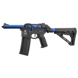 Lancer Tactical Speedsoft AIRTAC M4 Zion Gen.3 Polymère Black/Blue 130BBs 1J