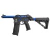 Lancer Tactical Speedsoft AIRTAC M4 Zion Gen.3 Polymère Black/Blue 130BBs 1J