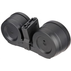 Lancer Tatical Double Drum M4 2500BBs Eléctrique à Piles Bk