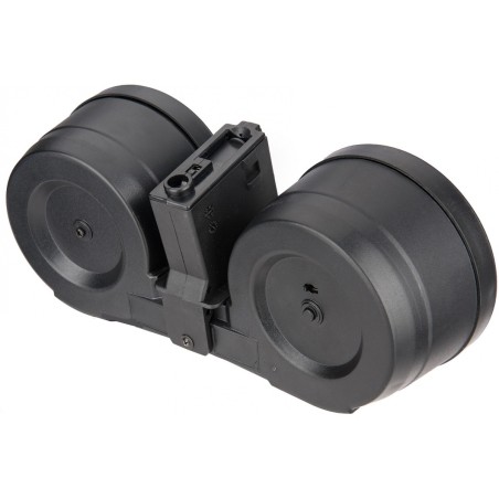 Lancer Tatical Double Drum M4 2500BBs Eléctrique à Piles Bk