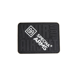 Specna Arms Patch 3D Ecusson Your way of Airsoft Noir 75x55mm