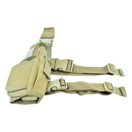 WoSport Holster de Cuisse Universel Droitier Tan
