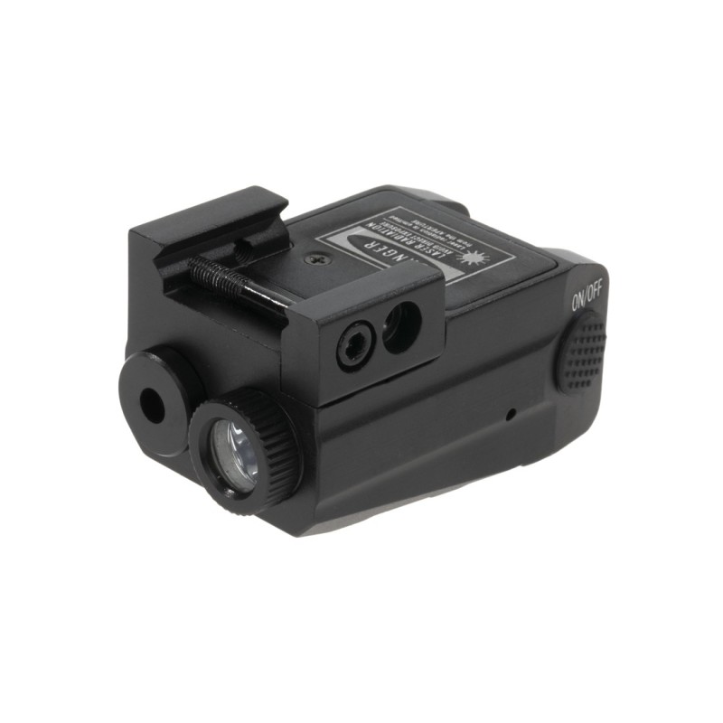 Duel Code Lampe Laser Rouge Compact Alu Bk / Rail Picatinny