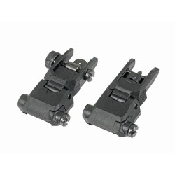 Cyma Polymer Folding Sight Set Picatinny  Black