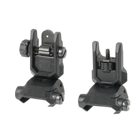 Cyma Polymer Folding Sight Set Picatinny  Black