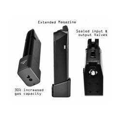 Army Armament EMG TTI Chargeur Ballerina G17 GBB Noir Gaz 30BBs